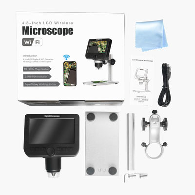 Микроскоп кронштейна 1080P 1000X Handheld портативный Wifi цифров высасывателя для компьютера андроида Ipad IPhone
