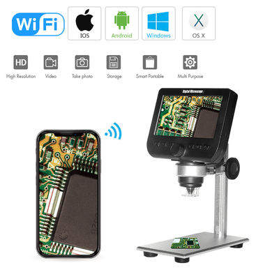 Микроскоп кронштейна 1080P 1000X Handheld портативный Wifi цифров высасывателя для компьютера андроида Ipad IPhone